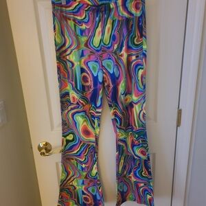 SHEIN Multicolor Psychedelic Wide Leg Pants